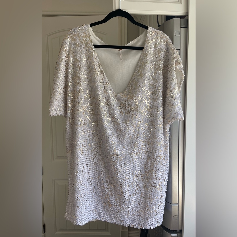 Free people sequin mini dress/top